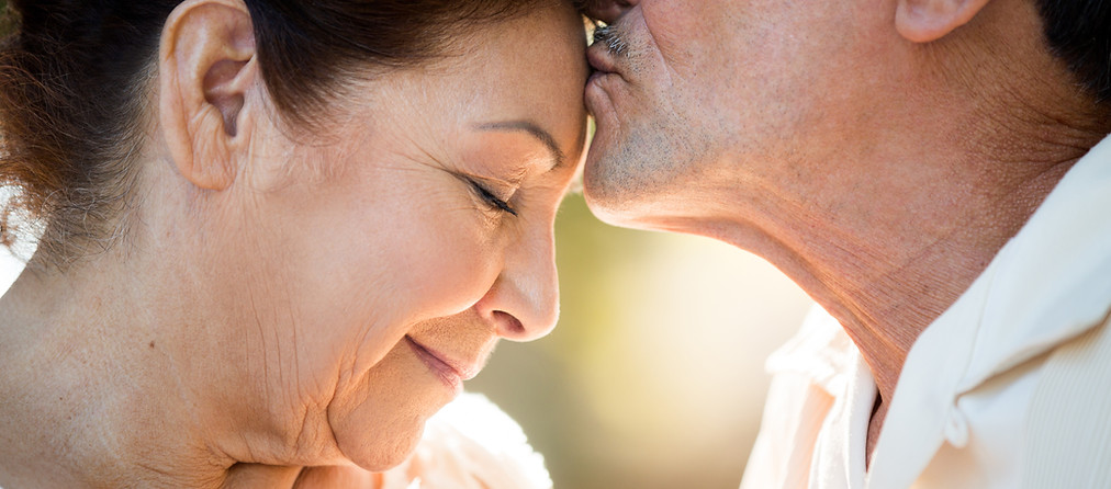 Mature Couple Showing Affection