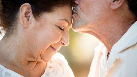 Mature Couple Showing Affection