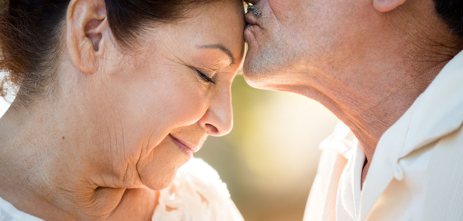 Mature Couple Showing Affection