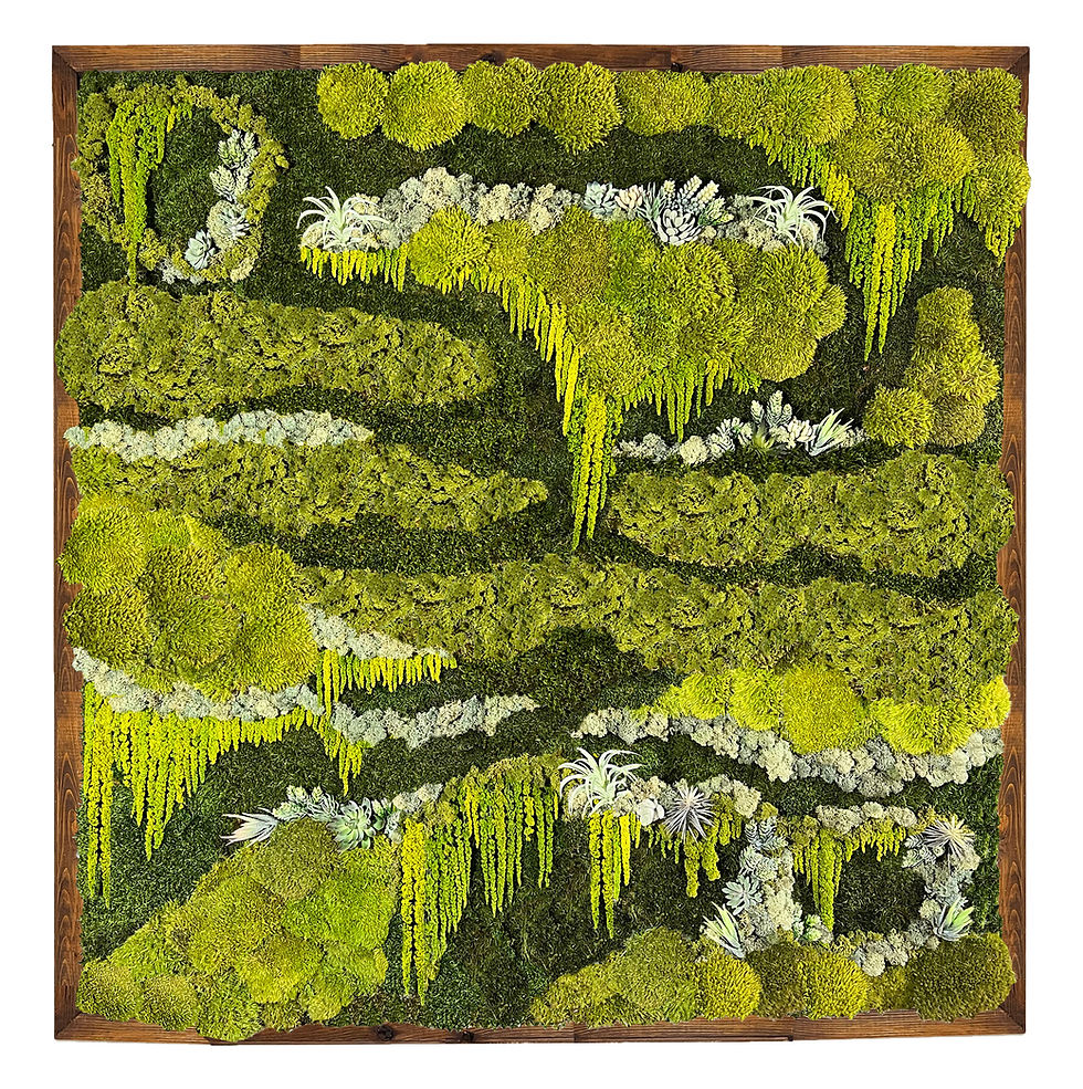 Thumbnail: Handmade Preserved Moss Wall Art – Botanical Green Wall Decor
