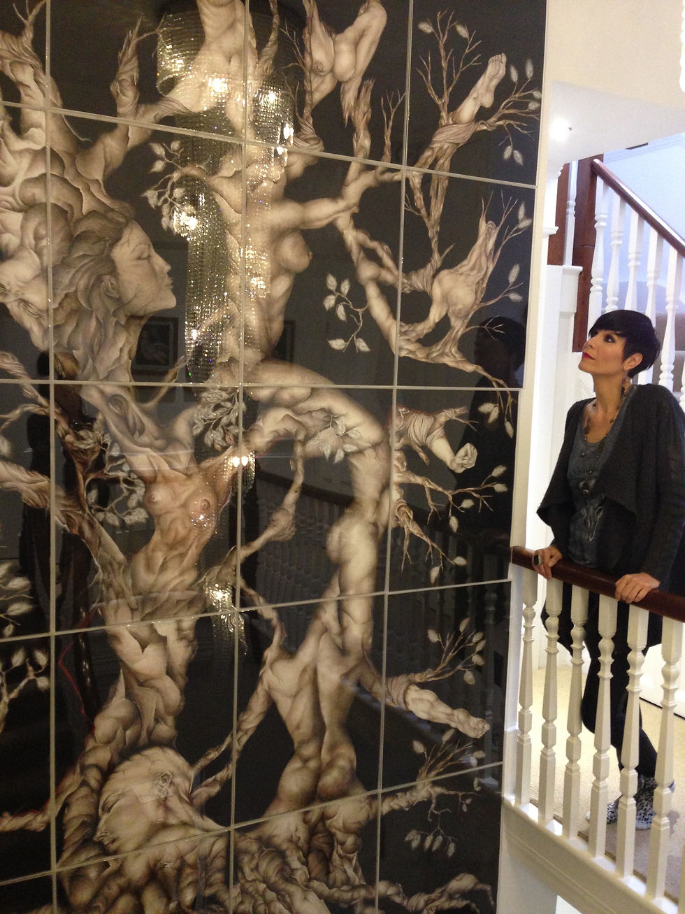 Laetitia et sa fresque