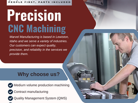 Marvel Manufacturing are experts in precision CNC machining