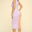 Miniature : Casual Two-tone Midi Dress, Scoop Neck, Sleeveless