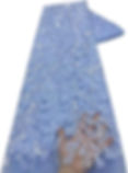 Thumbnail: Sequin and Beads Fabric Broderie Laser Tulle