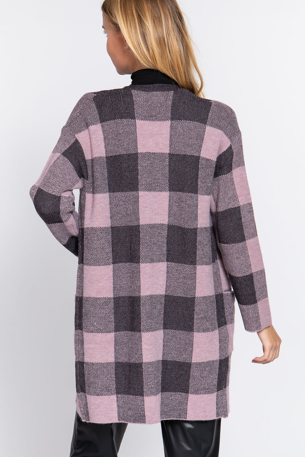 Thumbnail: Front Open Jacquard Sweater Cardigan         
