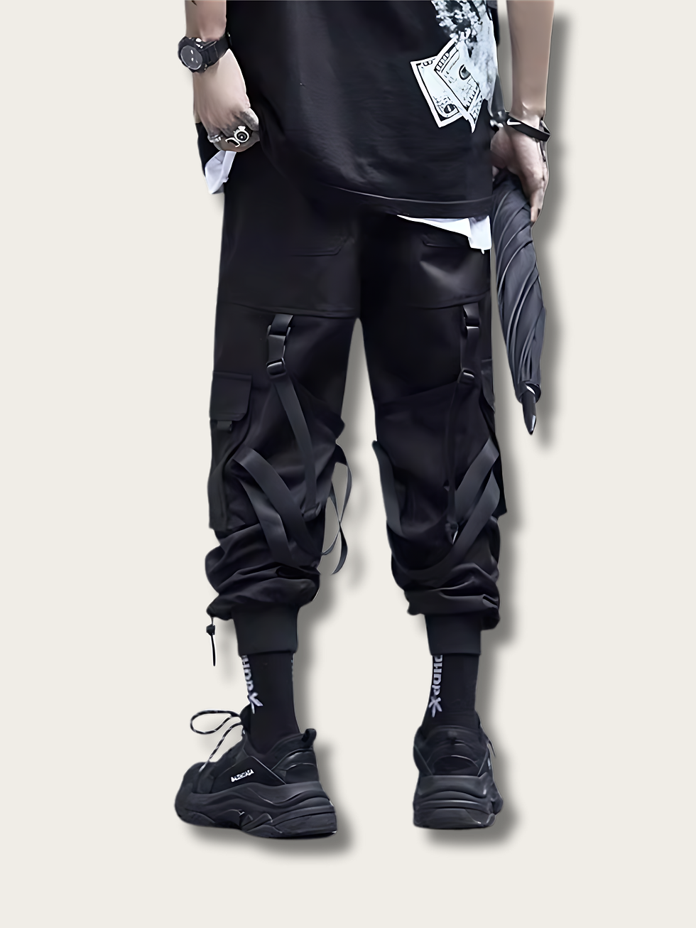 Front View of Urban Techwear Tactical Stride Pants