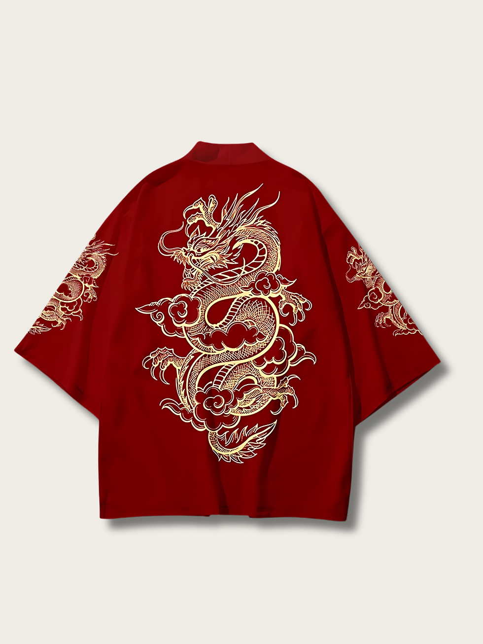 Back View of Imperial Dragon Majesty Kimono