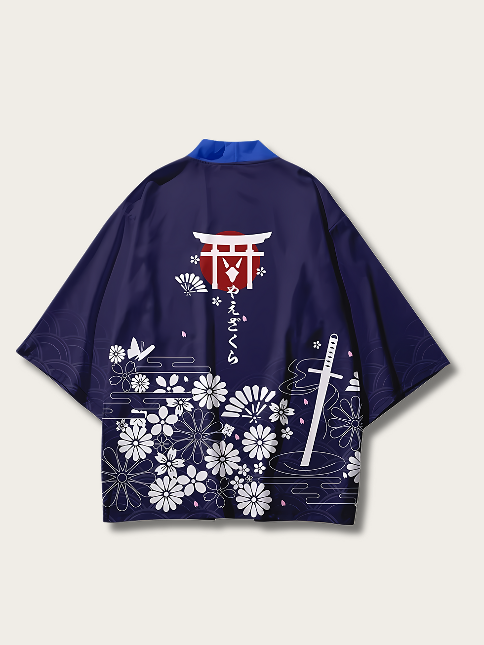 Sakura Guardian Kimono Cardigan Back View