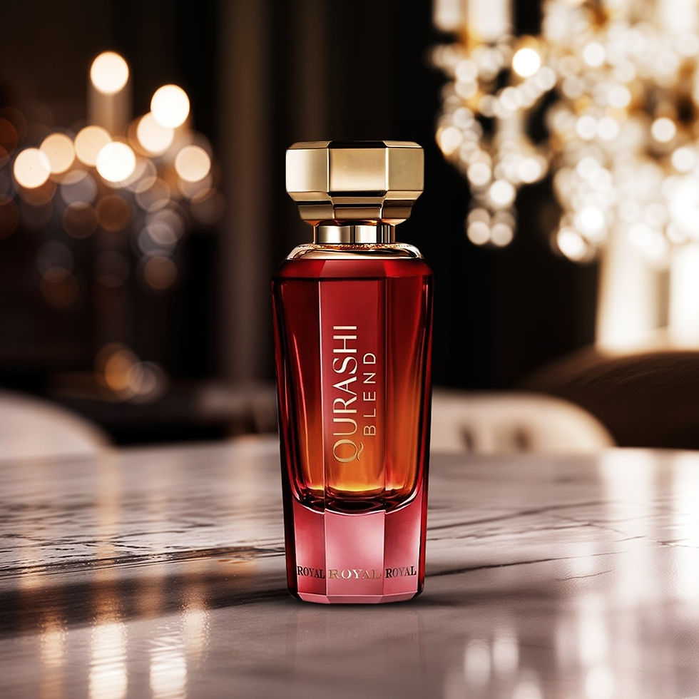 خلطة القرشي رويال هي نسيم من أندر المكونات العطرية و التي تترك عنك انطباعاً لا يُنسى