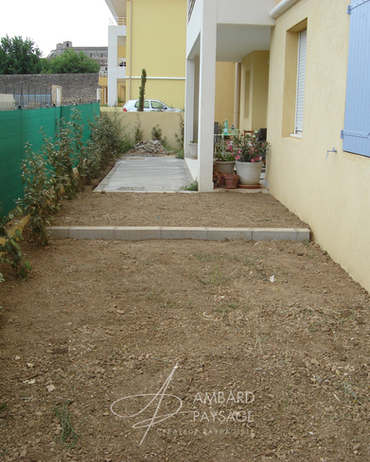 Extension terrasse en bois exotique Création AMBARD PAYSAGE