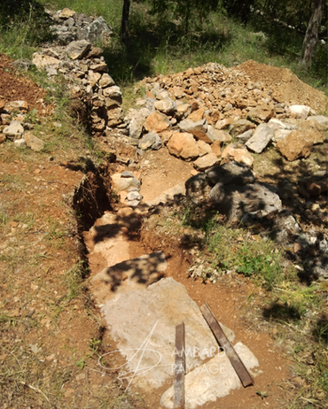 Escalier en pierre sèche Création AMBARD PAYSAGE