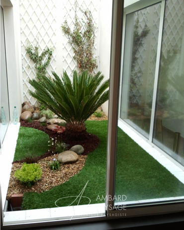 Patio végétal Création par AMBARD PAYSAGE