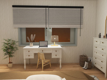Zona studio in camera da letto