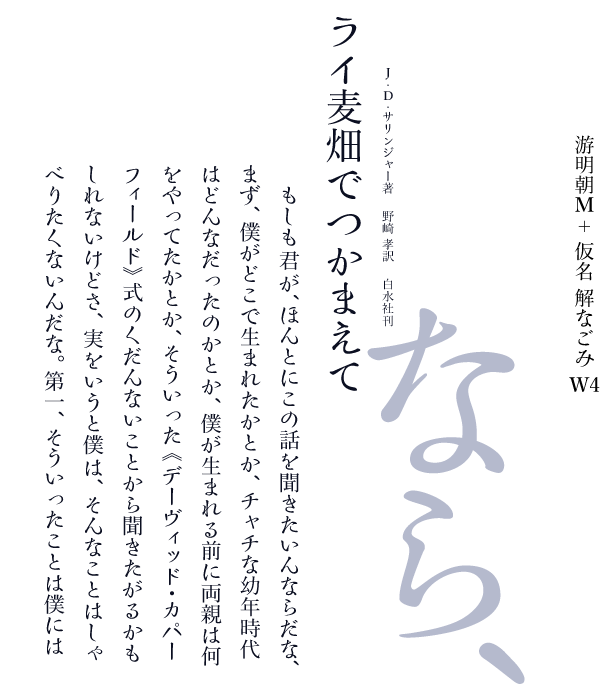 サムネイル： 解仮名- なごみ W4