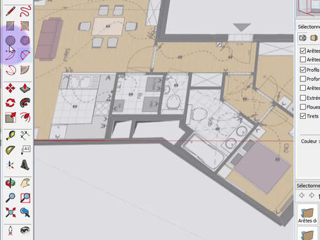 Comment modifier la direction des axes dans SketchUp?