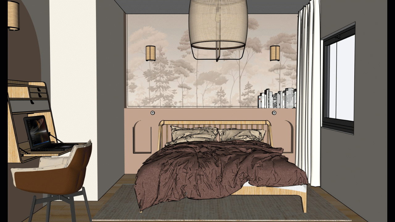 room design using sketchup