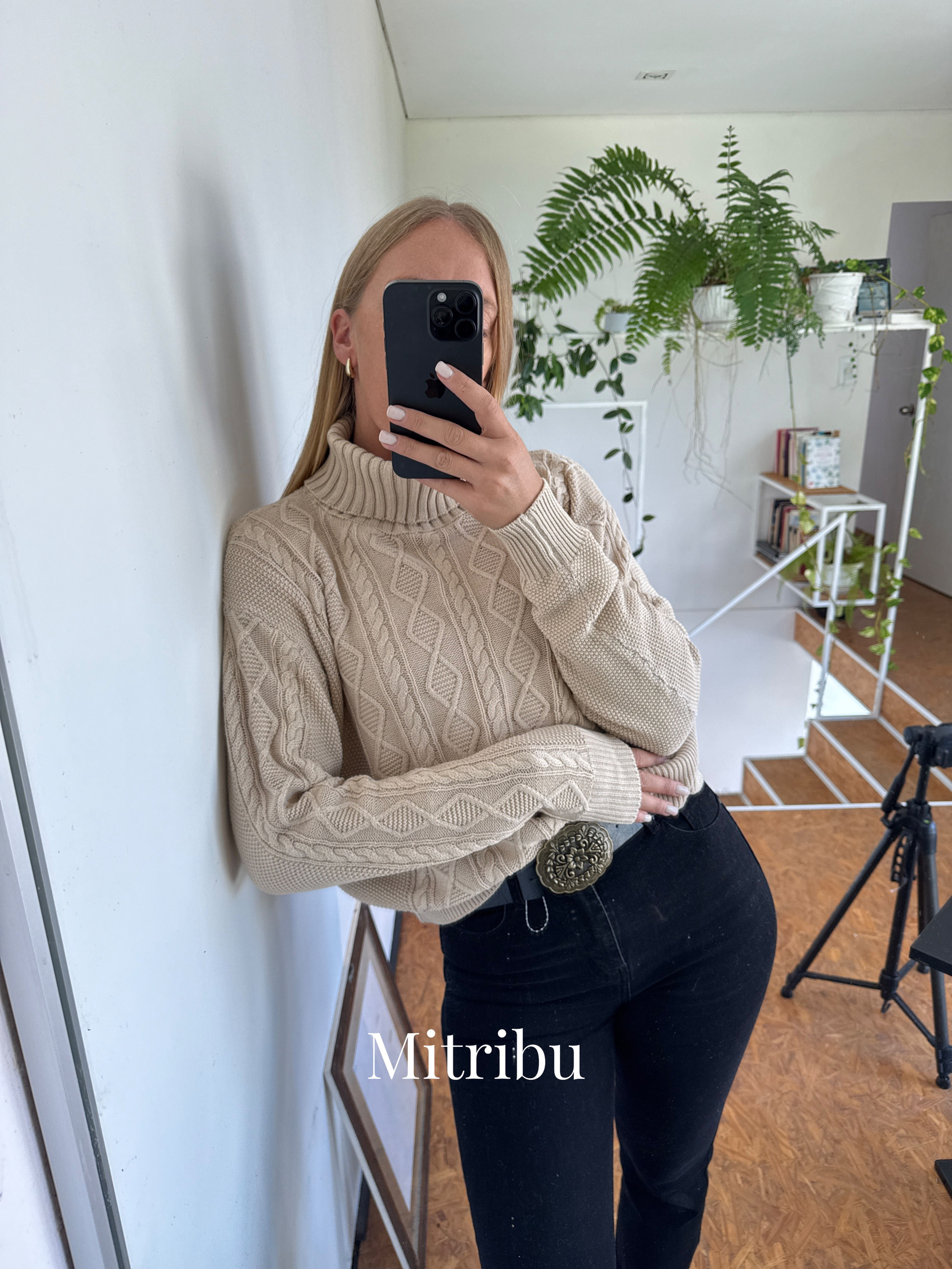 Sweater trenzado 