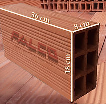 Ladrillo tochano de 18x36x8cm