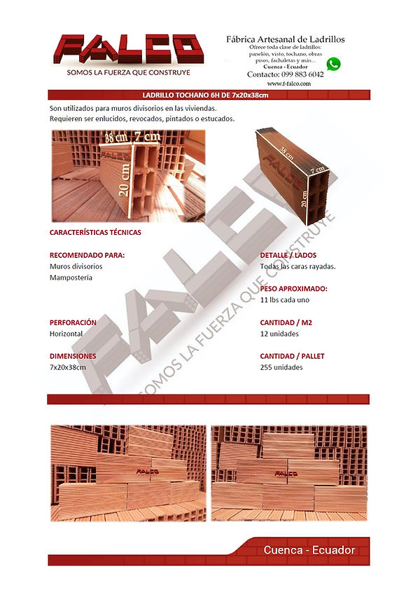 Bricks data sheet