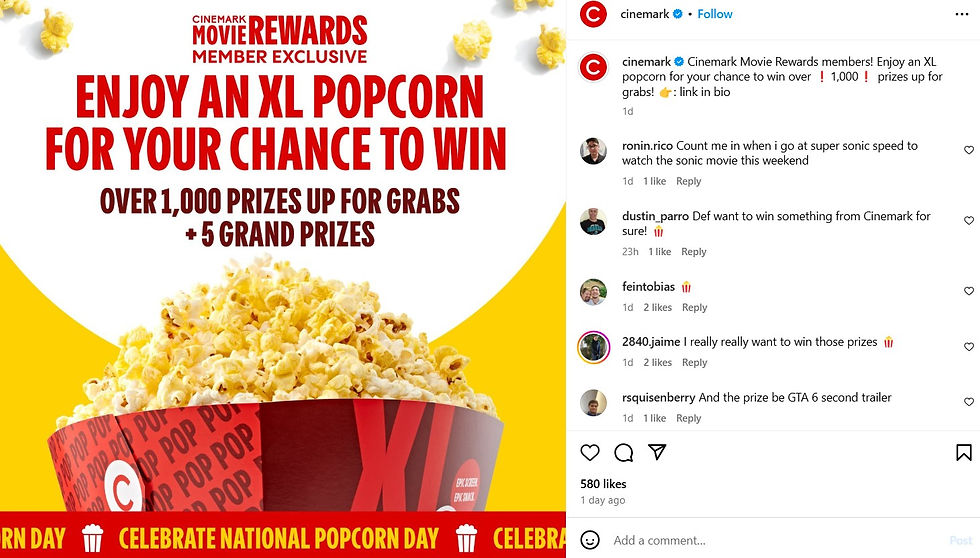 Cinemark National Popcorn Day BYOB promotion 2025