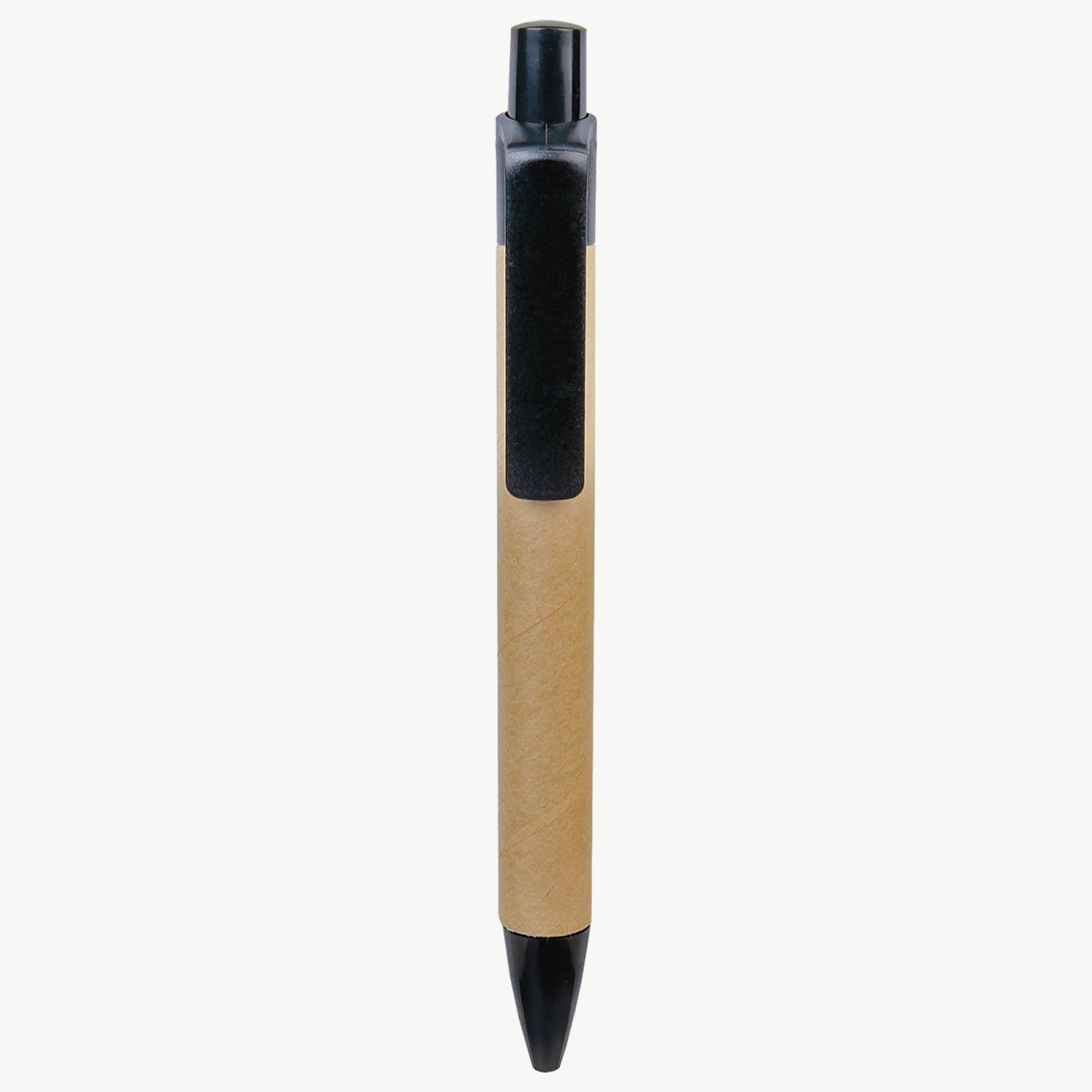Recycled Paper Ballpoint Pen with Black Plastic Trim — JDS LP861