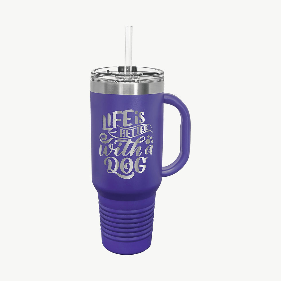 Thumbnail: Personalized 40 oz Polar Camel Travel Mug with Handle