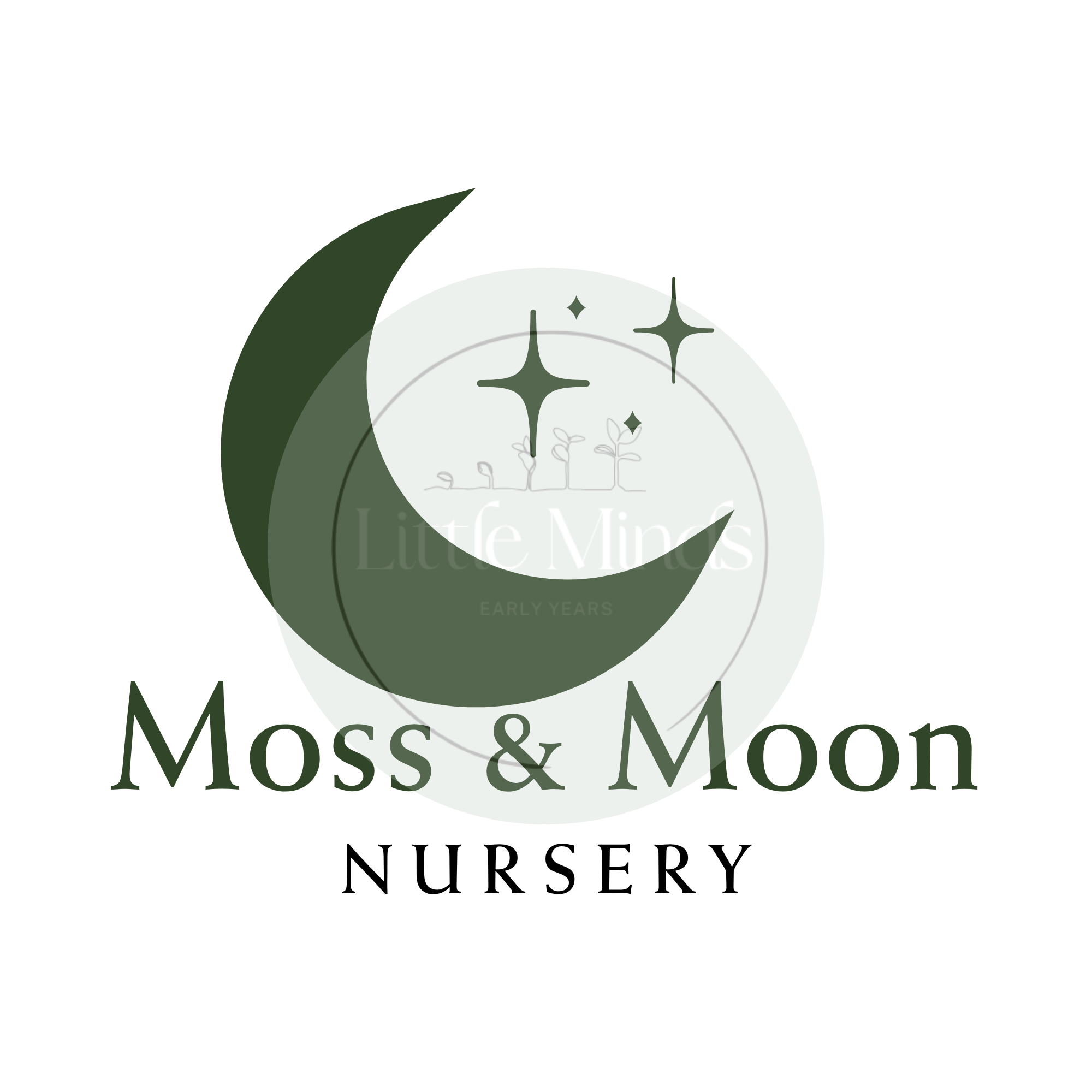 Moss & Moon | Editable Nursery Logo Template