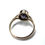 Miniature : Bague ancienne en or 18 carats et pierre à définir, certainement améthyste