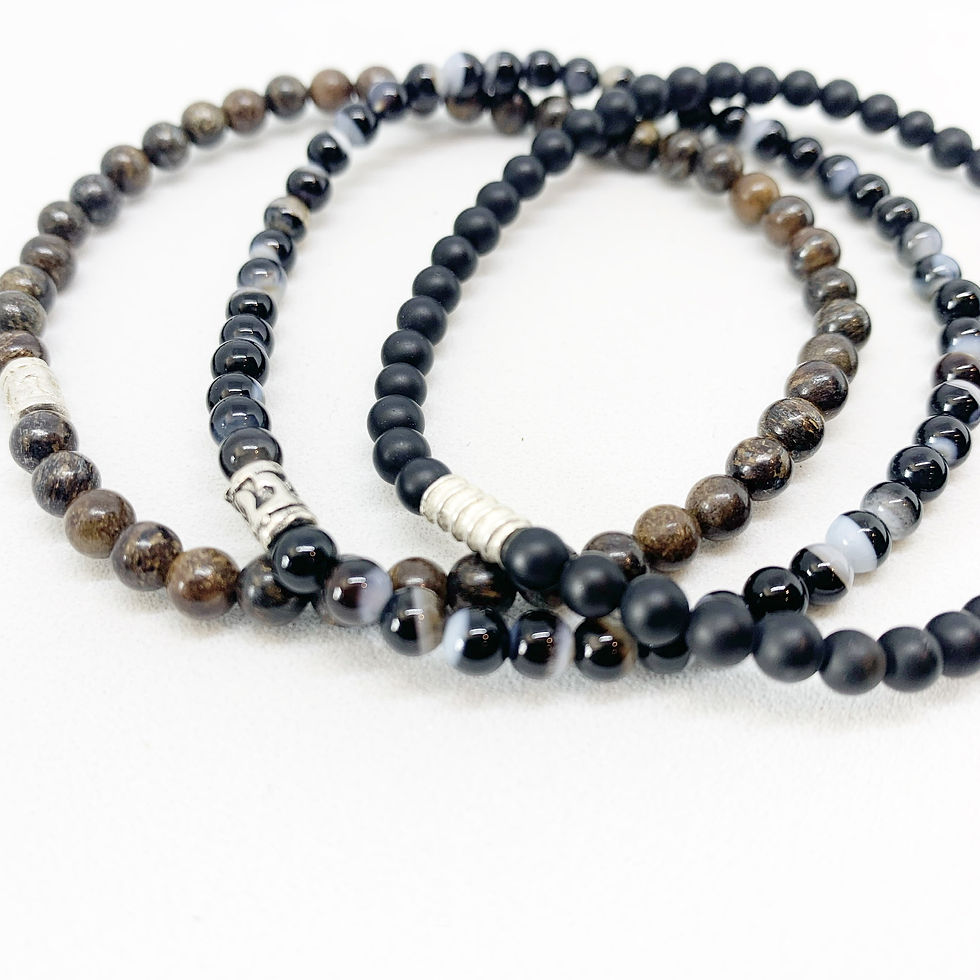 Thumbnail: 4mm Agate Bracelet