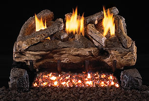 realfyre G18 burner with Evening Fyre 