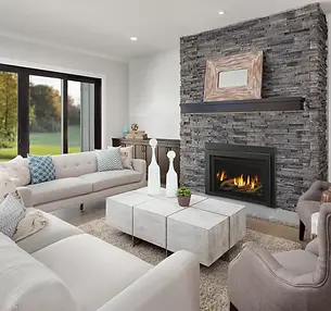 Majestic Ruby gas insert with adjustable flames and efficient heating, designed to enhance comfort and style.