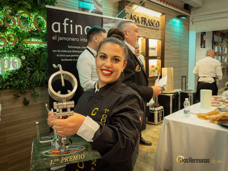Pilar Alba gana el I Concurso Cortadores Jamón Casa Frasco