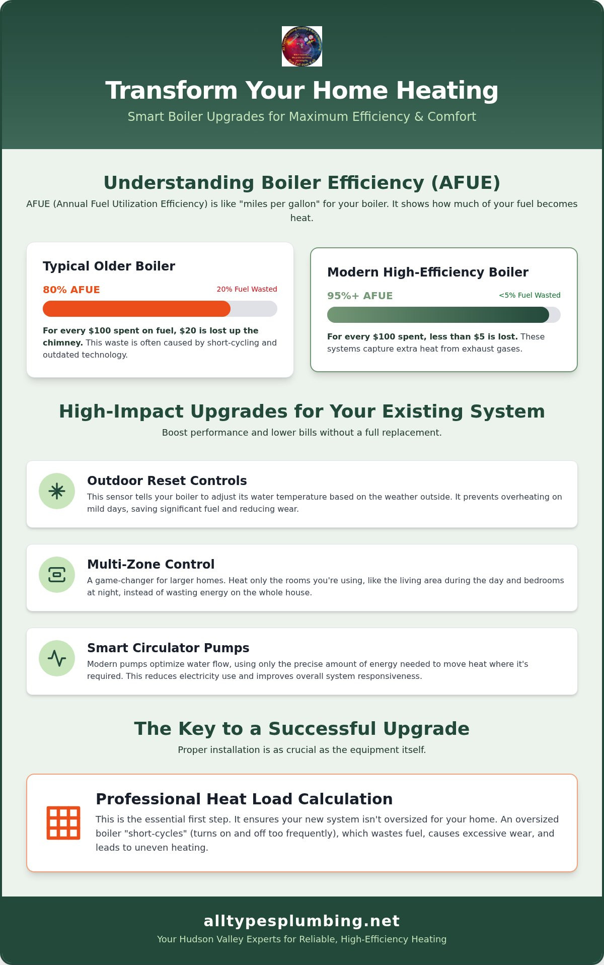 Boiler efficiency upgrades