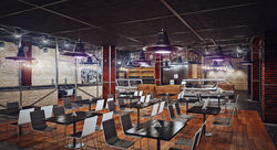 Проект кафе в стиле "лофт"