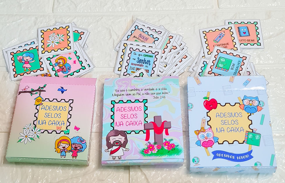 Miniatura: Adesivos Selos na Caixinha - Versão Completa