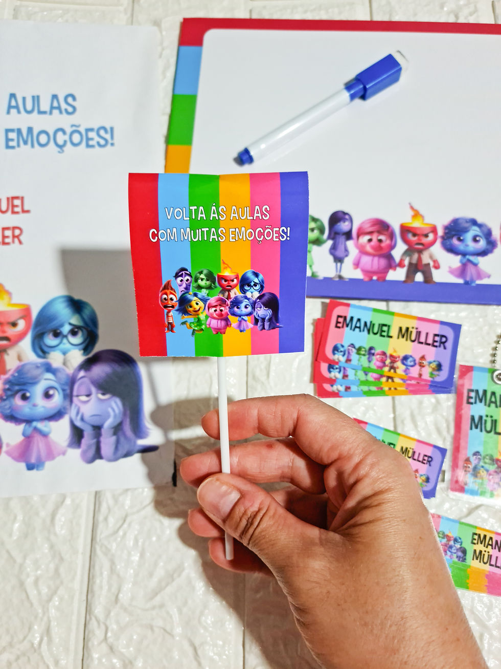 Miniatura: Volta ás aulas Emoções - Embalagem para Pirulito