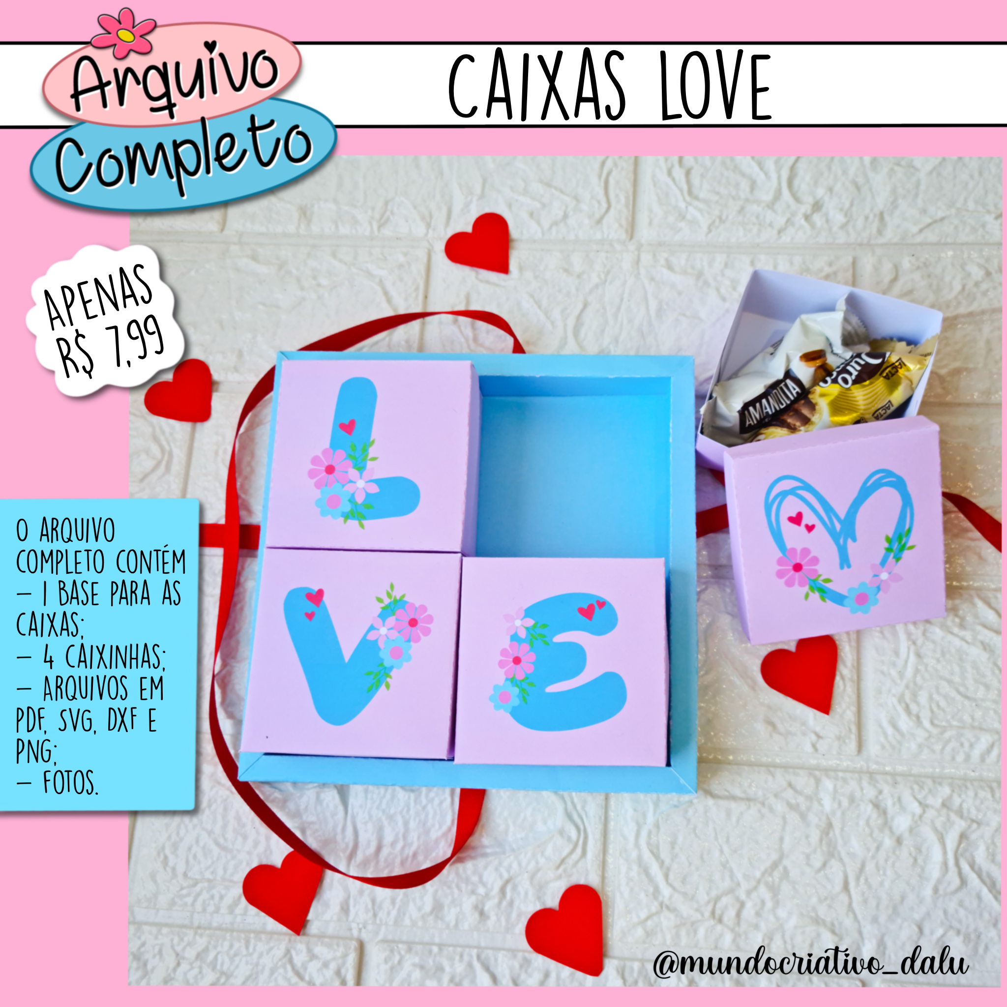 Caixas LOVE - Arquivo Completo