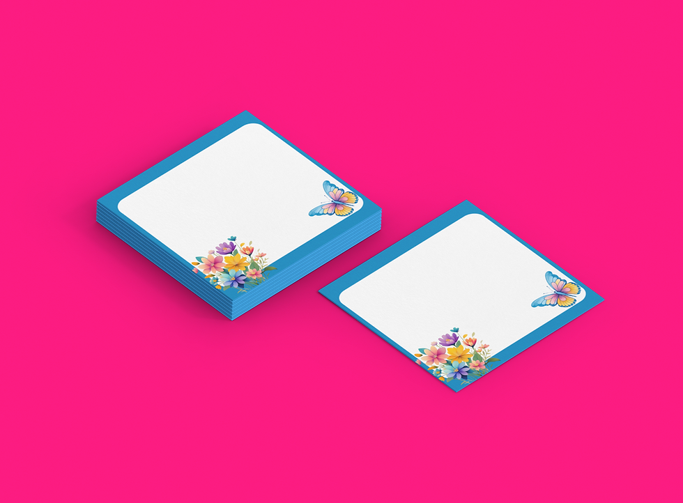 Miniatura: Notepad Flores e Borboletas