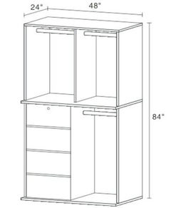 ZD-CT 上下四斗趟門衣柜