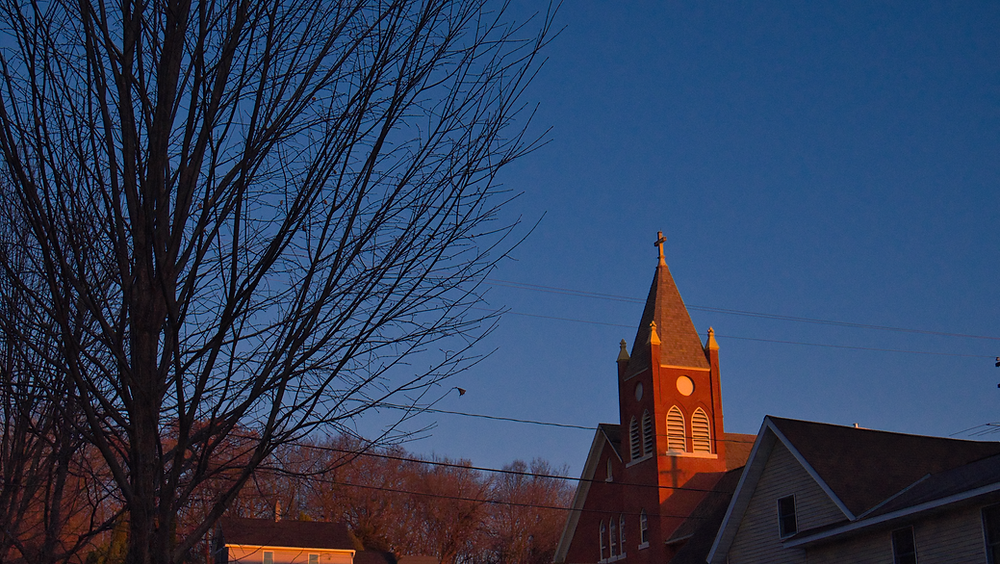 Church Tower, Blue Sky