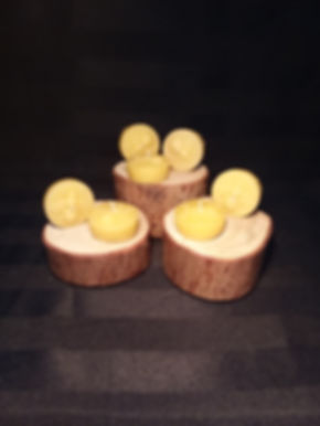 Honeybee Tea Lights 5pk