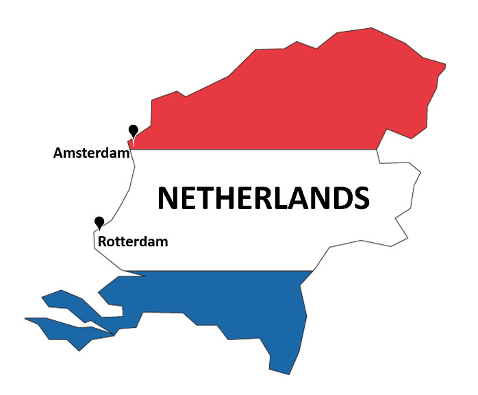 Sơ đồ cảng biển ở Hà Lan