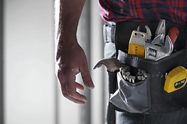 Man Wearing Tool Belt