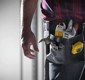 Man Wearing Tool Belt