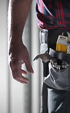 Man Wearing Tool Belt