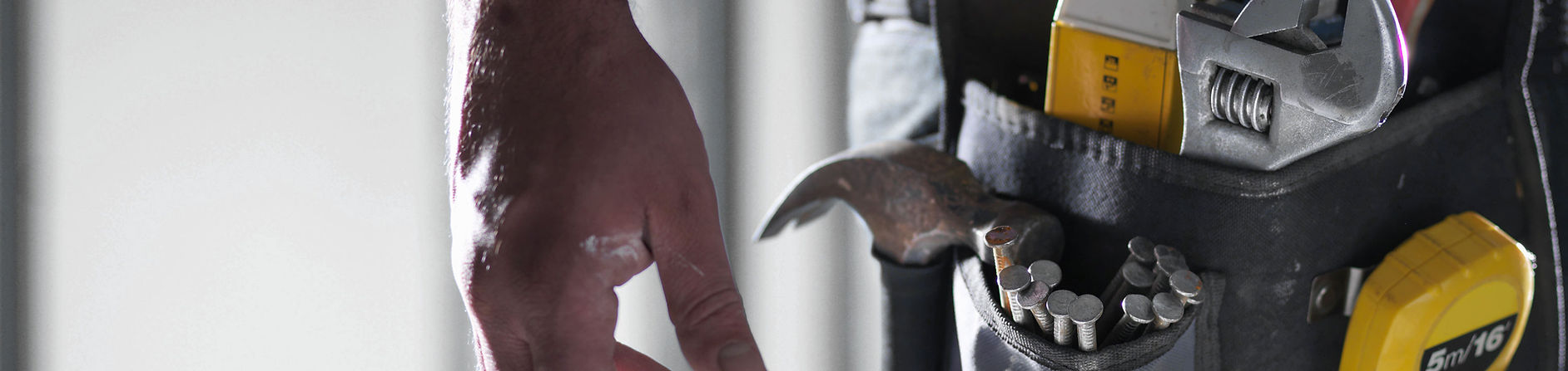 Man Wearing Tool Belt