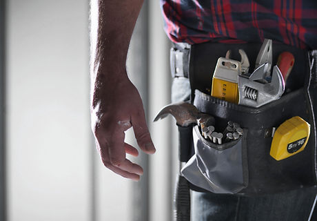Man Wearing Tool Belt