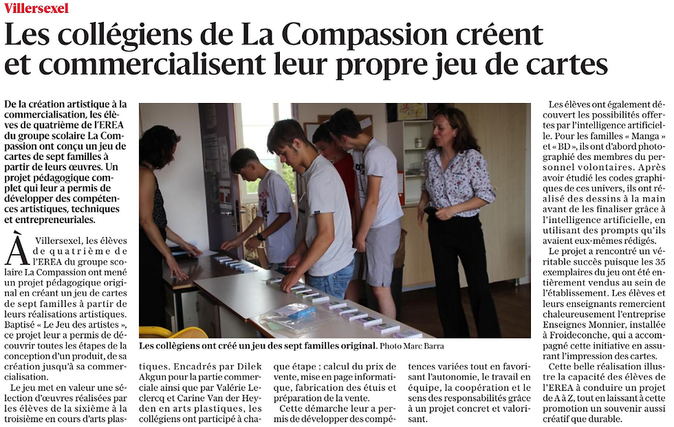 Jeu des artistes : jeu des sept familles