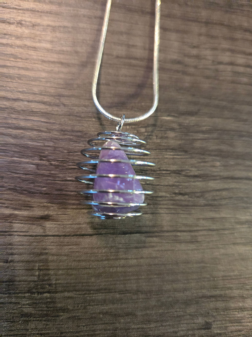 Thumbnail: Amethyst Crystal necklace