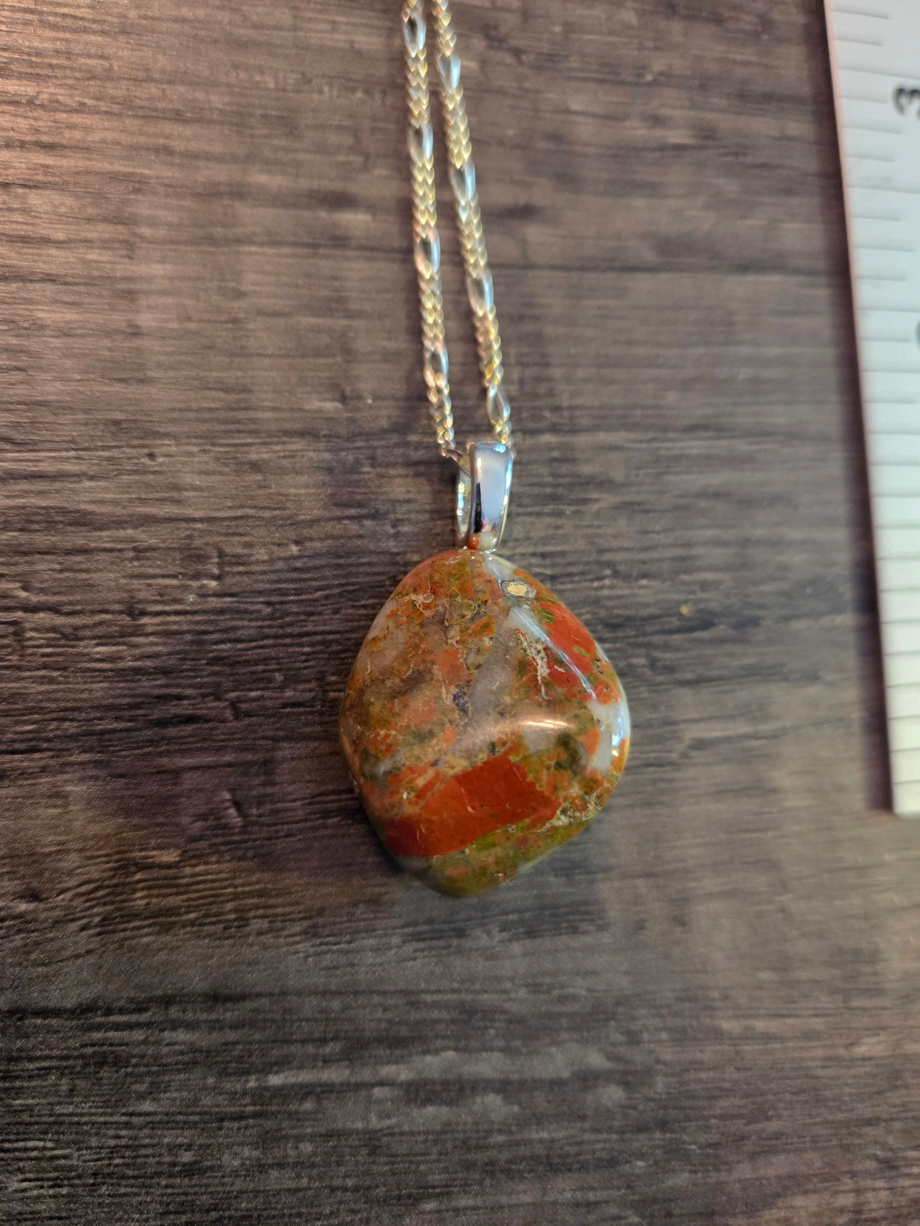Unakite Jasper necklace